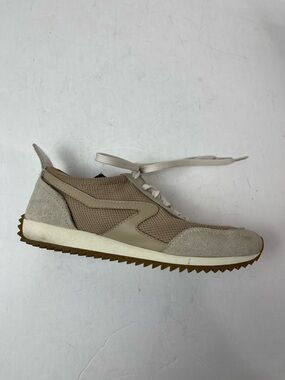 rag & bone Retro Runner Recycled Materials Tan Mesh Suede Sneakers Size 36 US 6